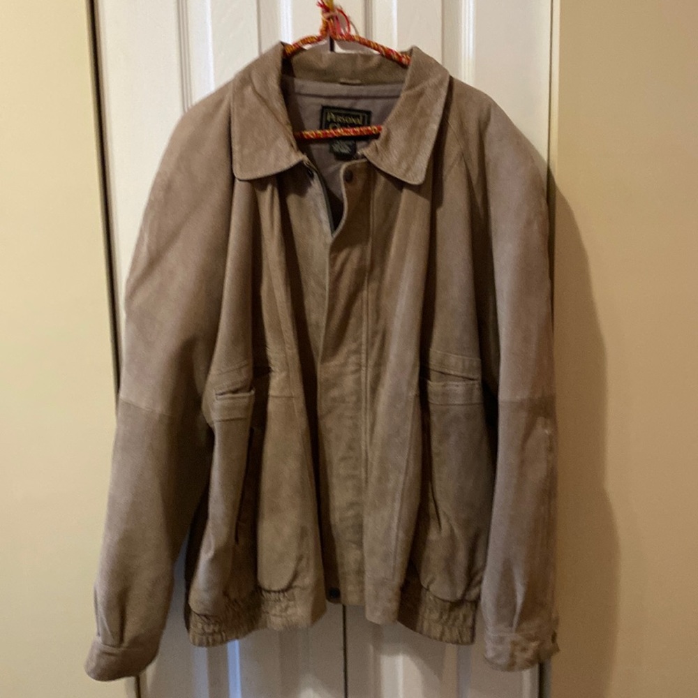 💙💙Personal Choice Men’s Leather Bomber jacket - great condition!